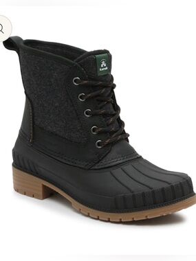 Kamik Women's Sienna Mid waterproof duck boots in black Womens Size 8